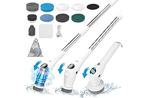10-in-1 Cordless Electric Spin Scrubber: Powerhouse Cleaning at Your Fingertips