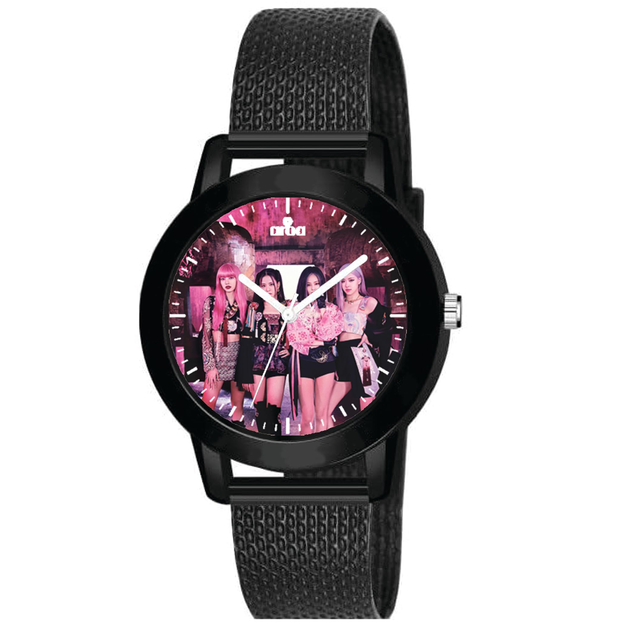 AROA Watch for Womens with Blackpink’s Most Iconic Fashion Model :868 in Black Metal Type Rubber Analog Watch Pink Dial for Women Stylish Watch for Girls (B0CCDV8LQV) Amazon Price History, Amazon Price Tracker