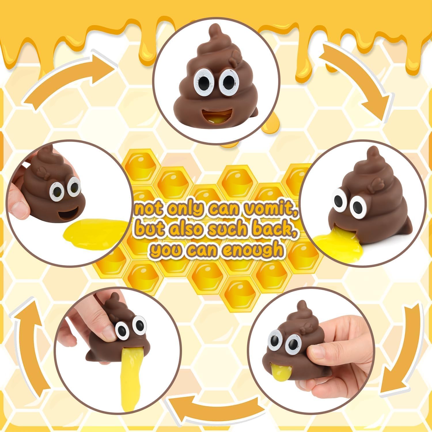 Vomiting Poo toy (A), 5cm x 6.5cm - Image 3