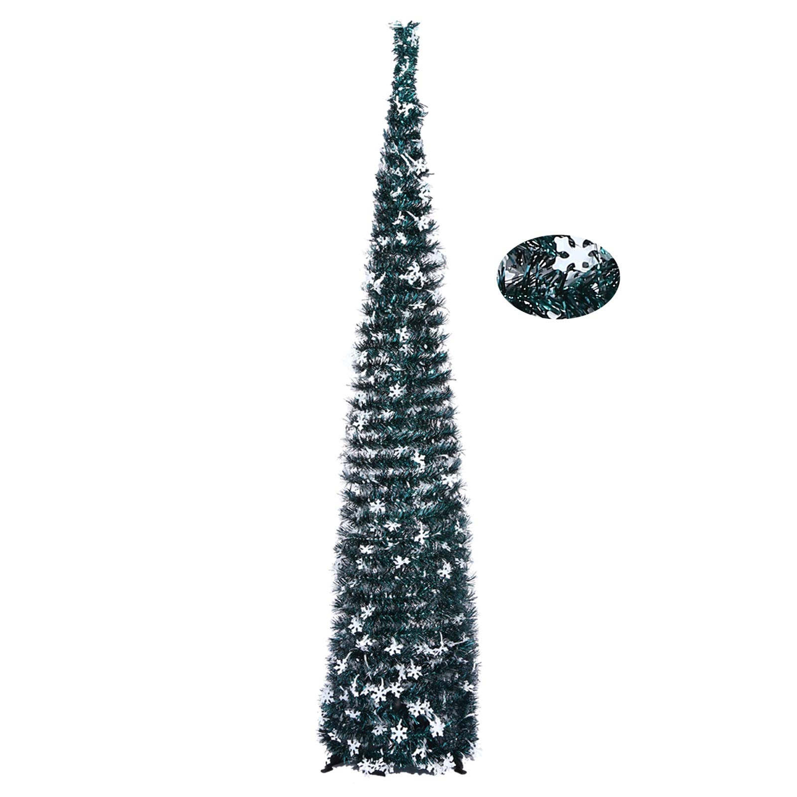 Buy ElekFX Pop Up Christmas Tinsel Tree 5ft Collapsible Colorful