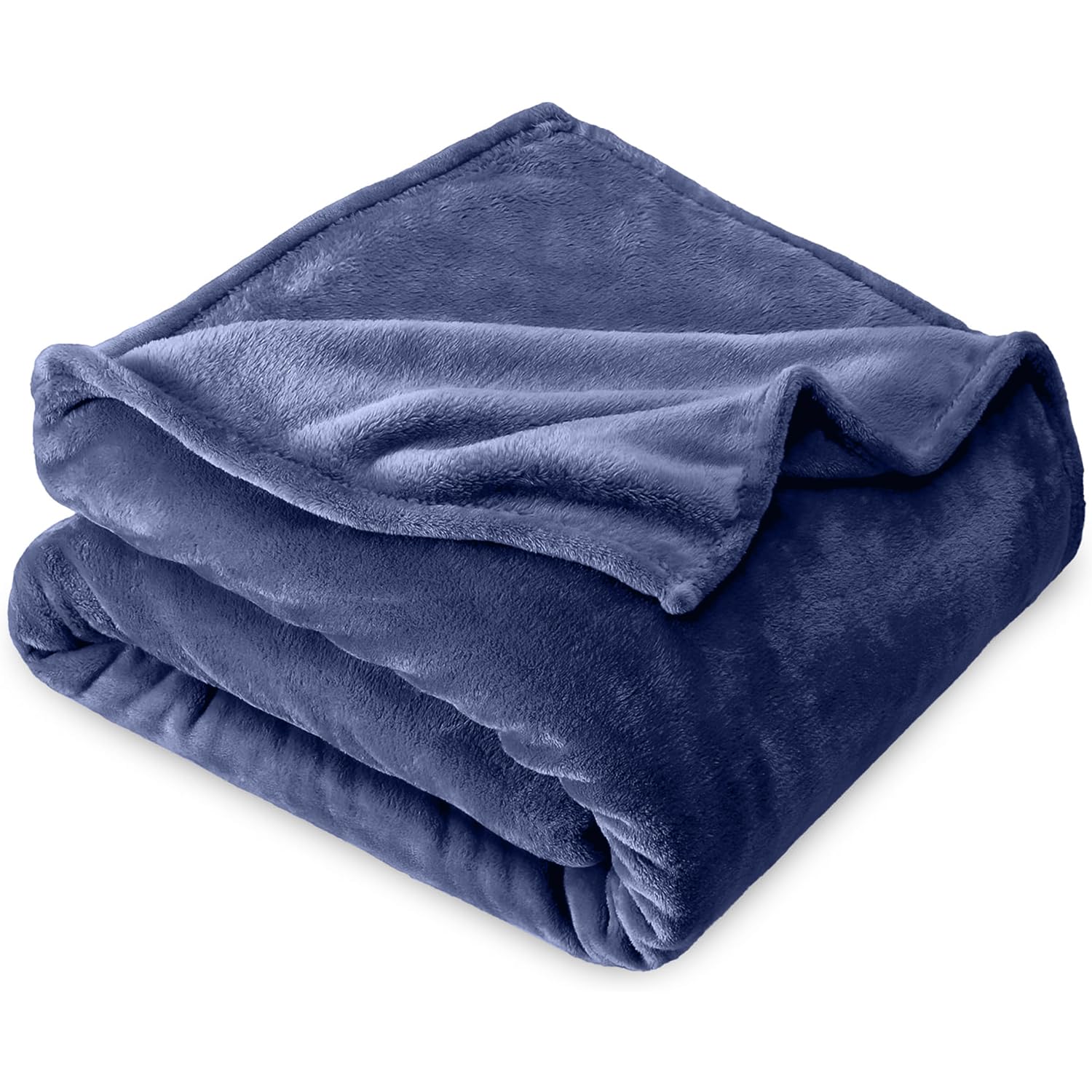 Aspire Homeware Fleece Blanket Sofa Throw, 400 GSM Versatile Thick Fluffy Breathable Blankets - Soft & Warm Snuggle Cosy Navy Throw For Bed and Couch, King Size (230 x 270 CM)