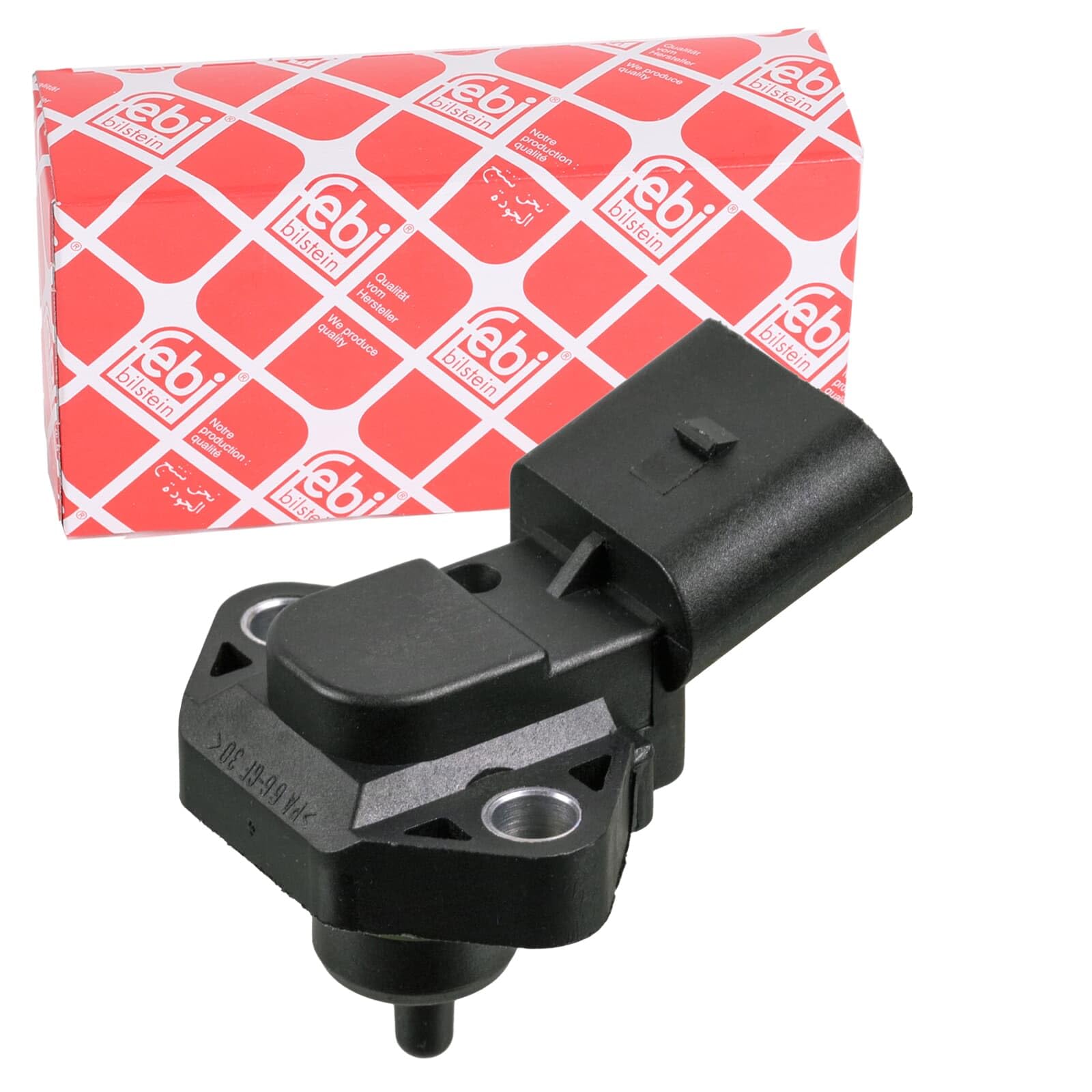Boost Pressure Sensor fits SKODA FABIA 6Y 1.9D 00 to 08 038906051 062906051 Febi
