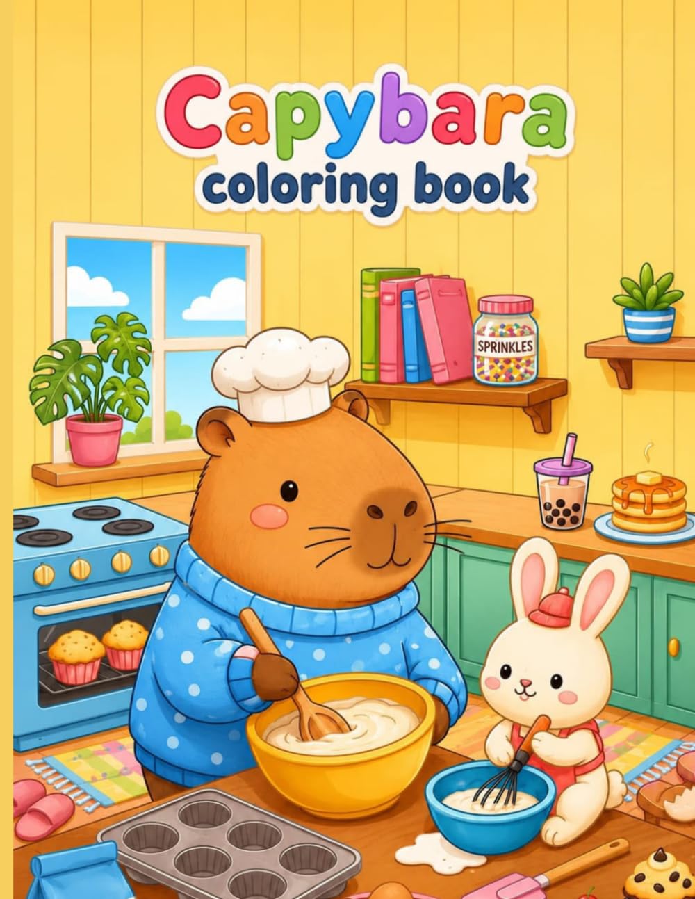 Capybara: Fun and Easy Coloring Pages for Kids Ages 3–8