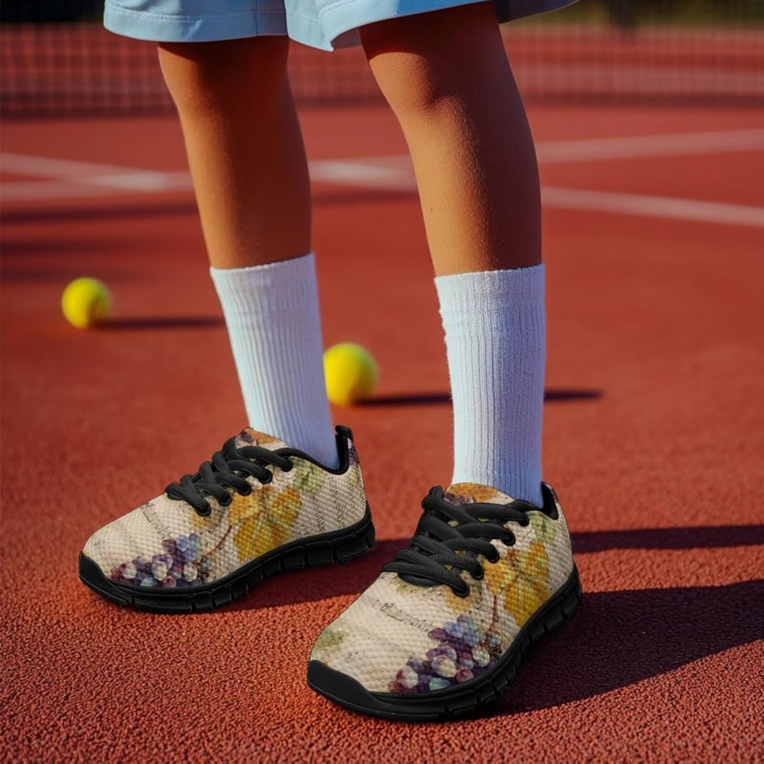 Funnydude Cute Print Boys Walking Shoes Kid Casual Tennis Shoes Breathable Footwear