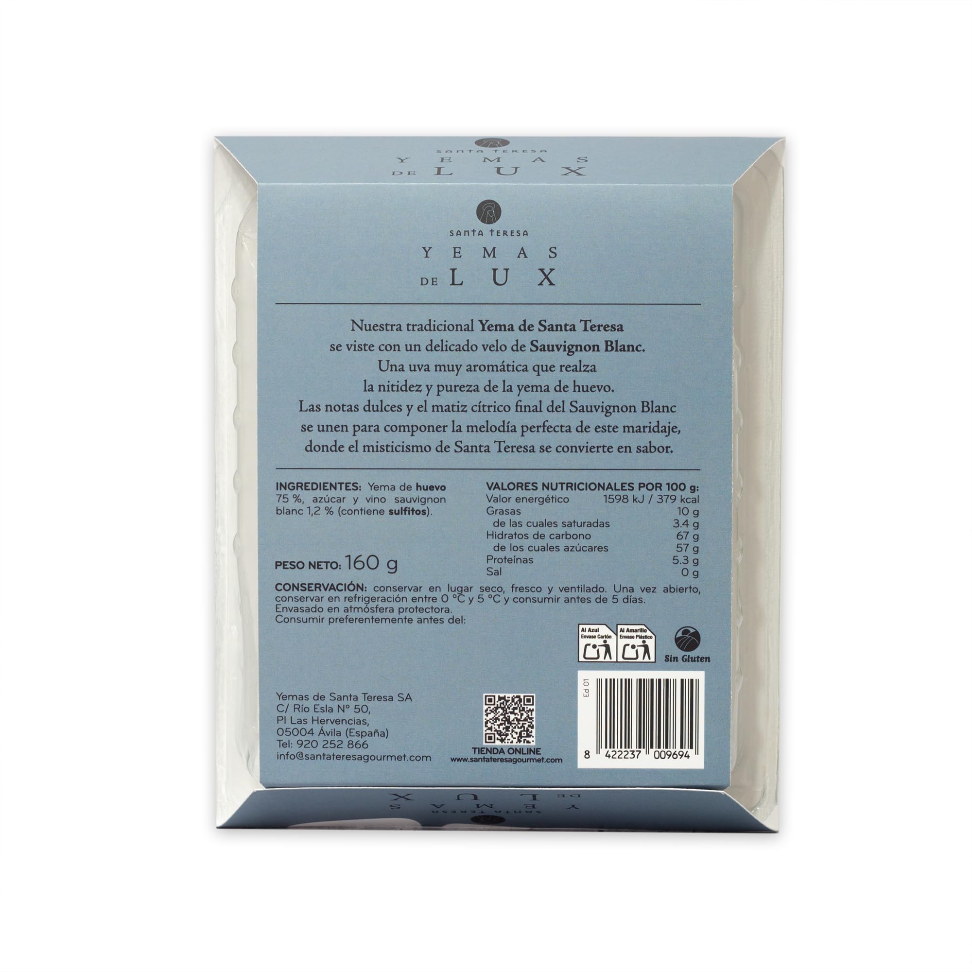 YEMAS Sauvignon Blanc 160g Edición Limitada