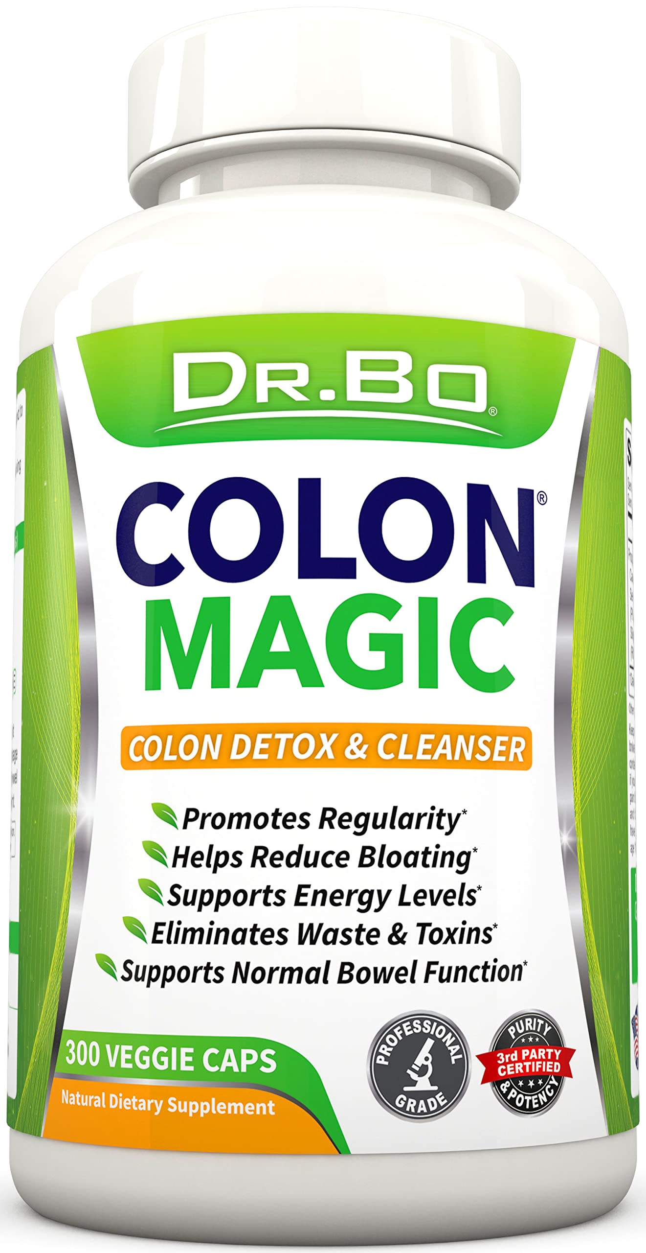 Colon Cleanse Detox Formula - Natural Bowel Cleanser Pills for Intestinal Bloating & Fast Digestive Cleansing - Daily Constipation Relief Supplement Gut, Belly, Stomach - Women Men Herbal Weight Flush 300