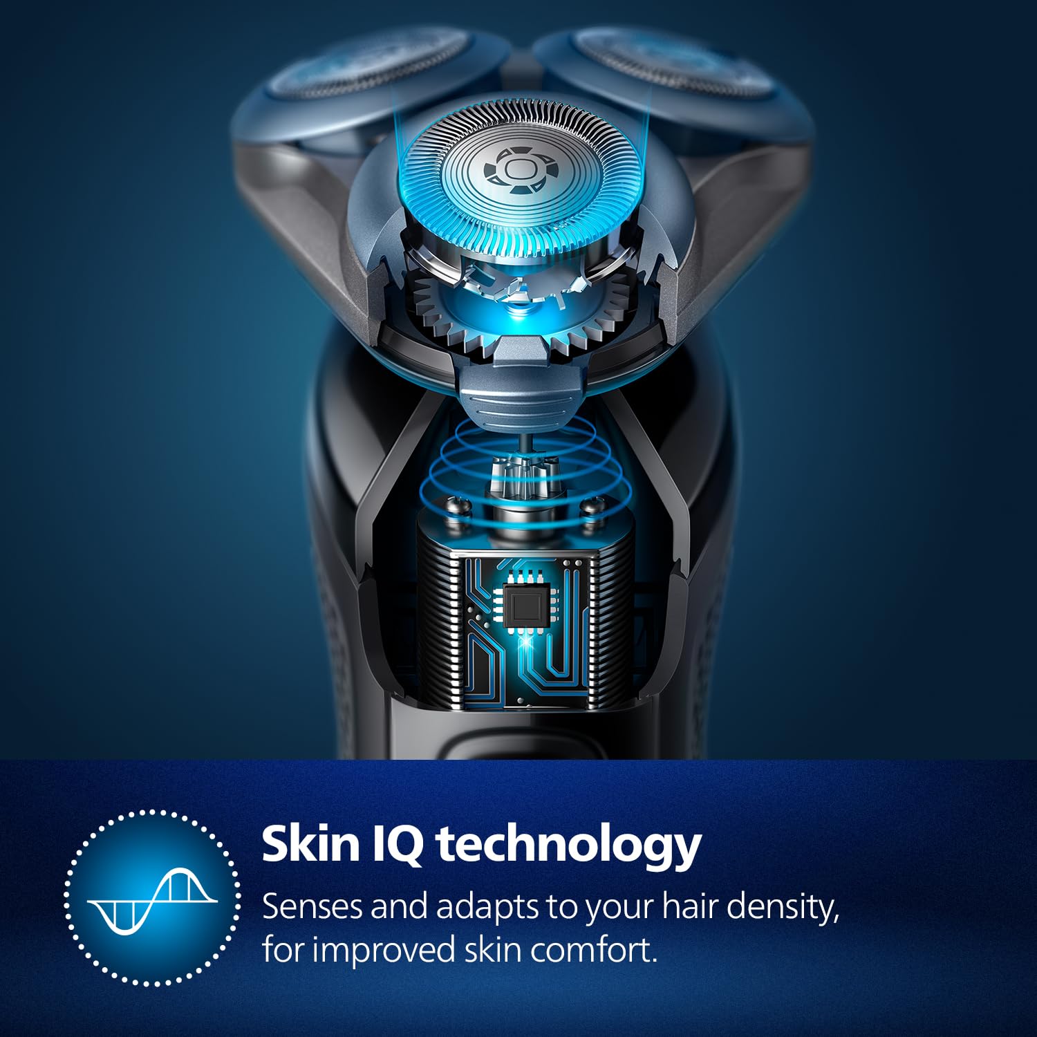 PHILIPS Electric Shaver For Men|Wet & Dry|Steel Precision Blades|Power Adapt Sensor|360 D Flexing Heads|Integrated Pop Up Trimmer|Delivers A Powerful Shave, Cuts More Hair Per Stroke*|S5885/28,Black - Image 3 thumbnail