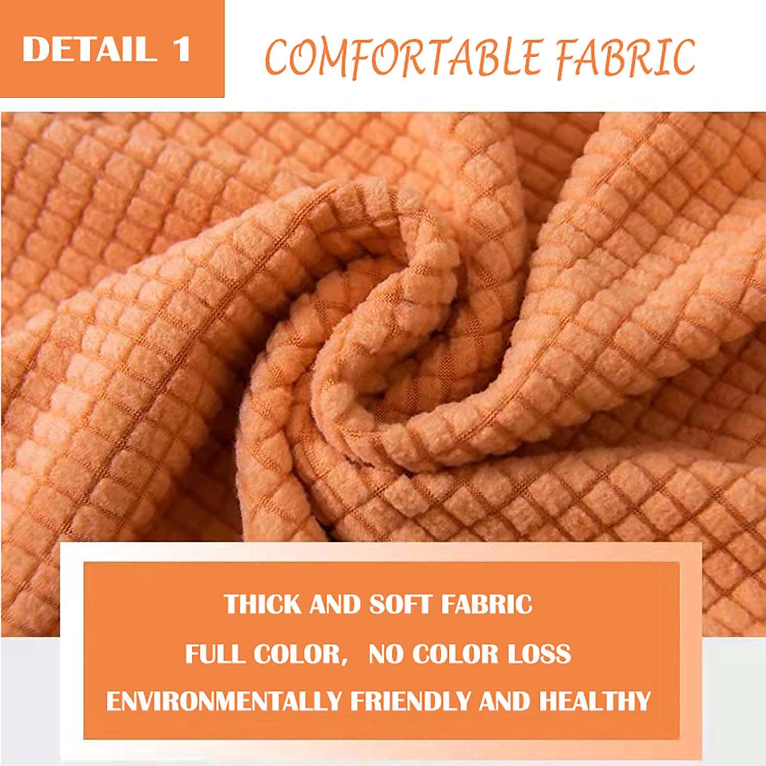 Stretch Chair Covers Set of 1/2/4/6 Bar Stool Chair Cover Bar Curved Swivel Chair Cover Jacquard Dinning Chair Slipcover Removable Chair Protector Cover for Dining Room,Cream 6pcs