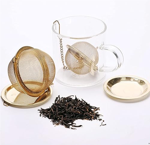 Miniatura 4 de Infusor de té – Bola de té de malla de acero inoxidable, infusores de té premium para té suelto, filtro de té, filtro de té, difusor de intervalos