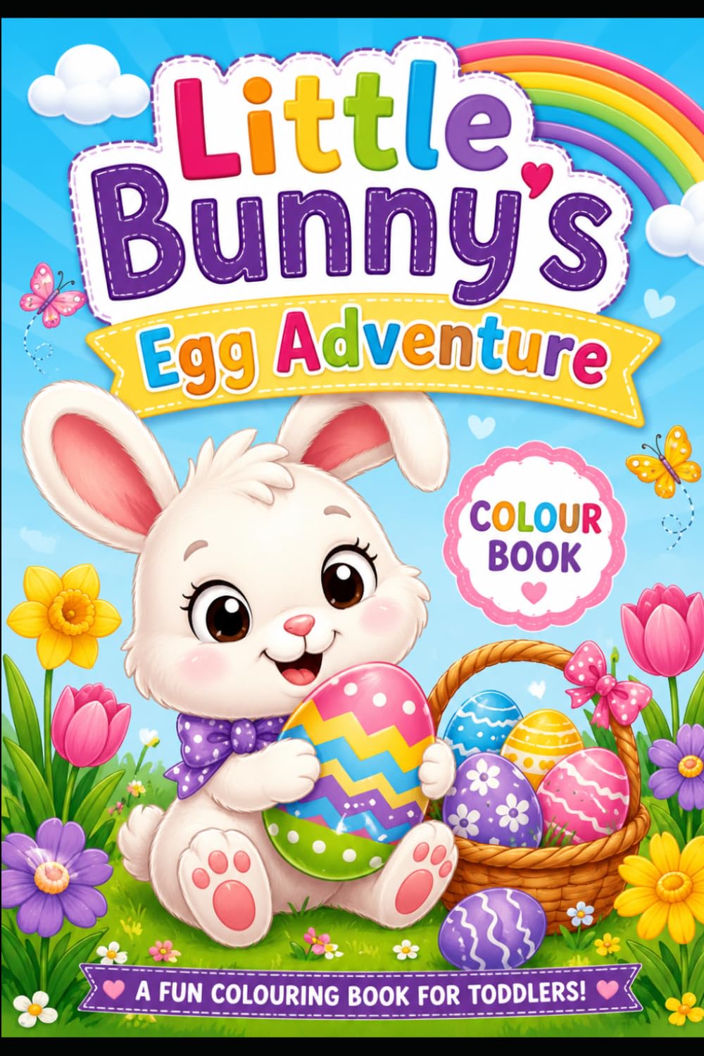Little Bunny’s Egg Adventure: A Fun-Filled Bunny & Easter Egg Colouring Adventure for Kids