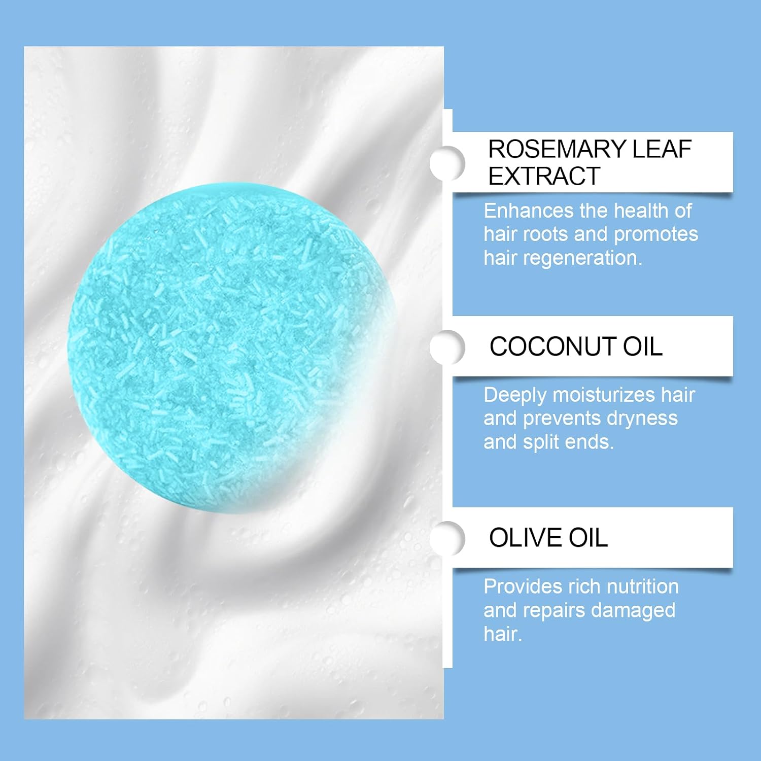 5% Minoxidil Hair Regrowth Shampoo Bar 60g | Stimulates Hair Follicles, Coconut & Olive Oil, Antioxidant Protection, Deep Nourishment, Herbal Ingredients