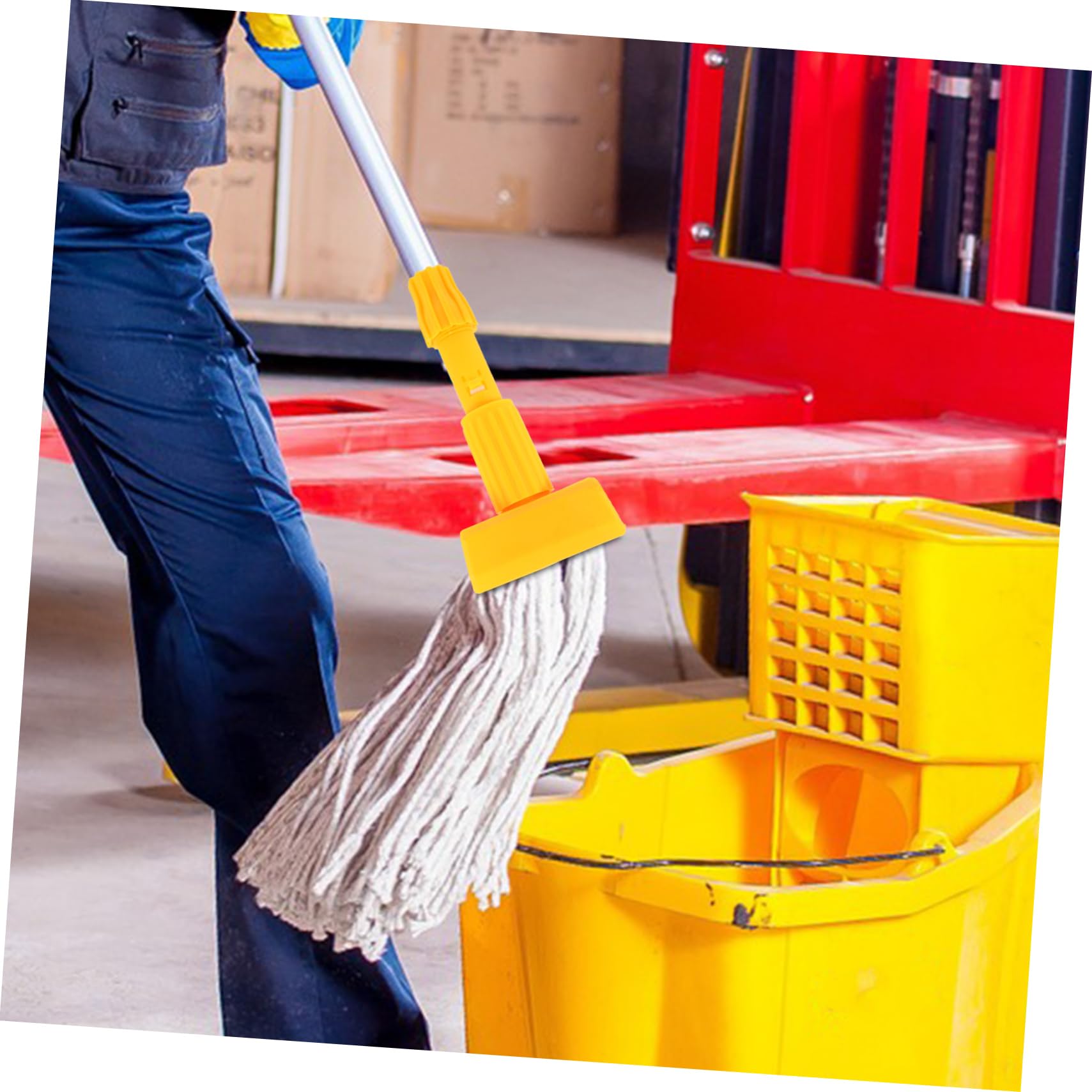 MOLUCKFU Mop Head Clip Mop Replacement Clamp Mop Handle Part Secure Fit for Floors