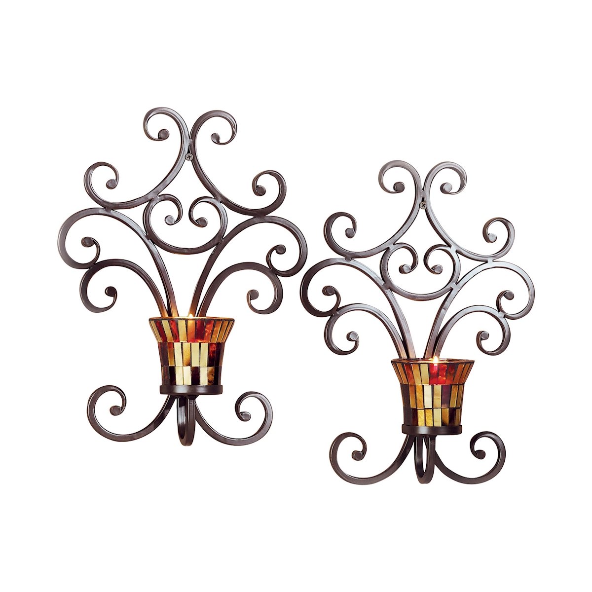 Pomeroy Truffle Candle Holder Wall Sconces Set of 2