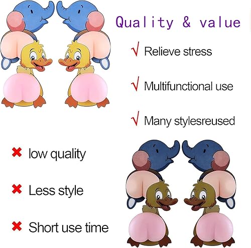 Miniatura 3 de 7 pares de calcomanías decorativas de dibujos animados 3D para automóvil o electrodomésticos de silicona anticolisión para espejo retrovisor, puerta