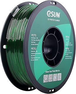 eSUN PETG Filament 1.75mm, 3D Printer Filament PETG, Dimensional Accuracy +/- 0.05mm, 1KG Spool (2.2 LBS) 3D Printing Filament for 3D Printers, Green