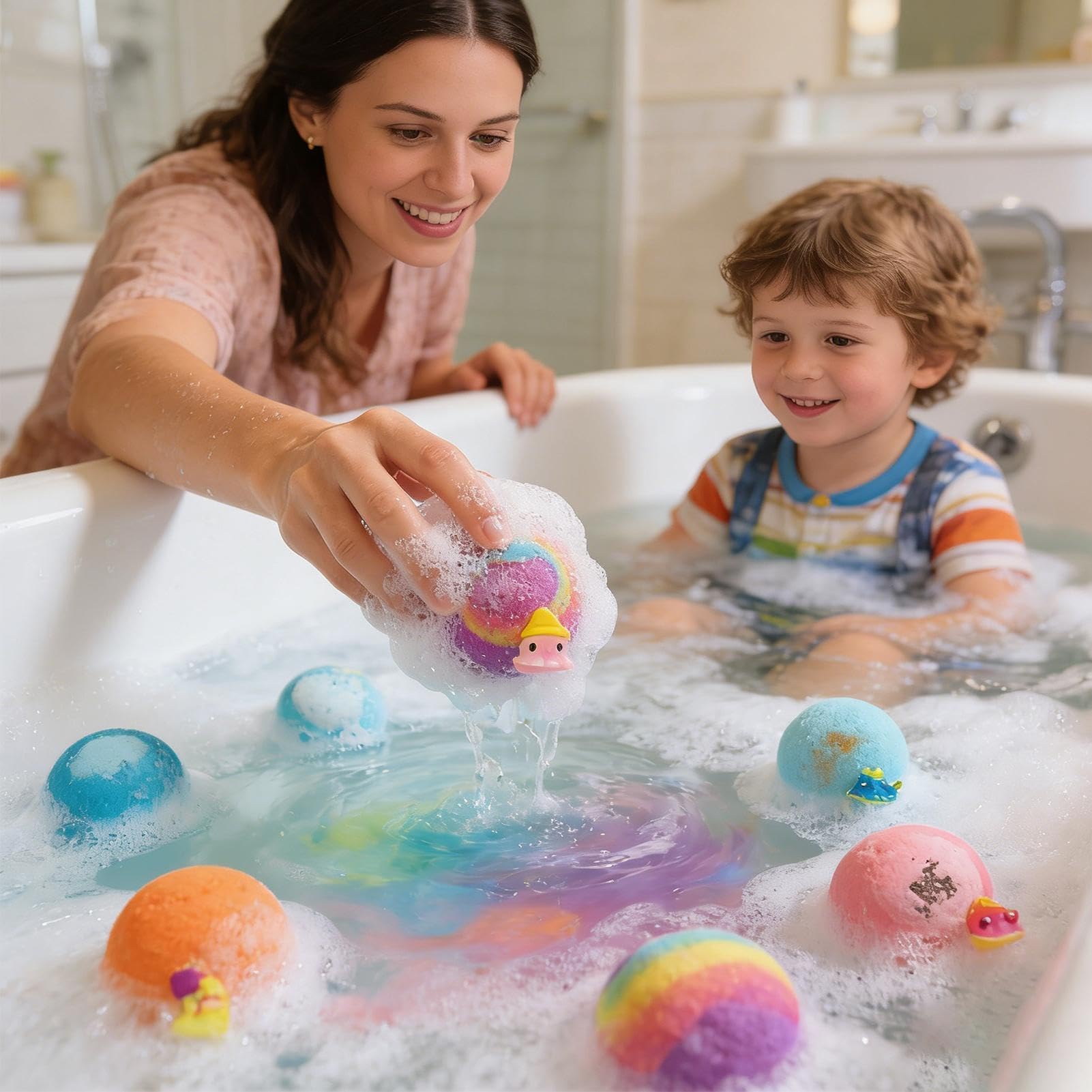 Juego de Baño con Sales Efervescentes Set de 12 Unidades: Juguetes