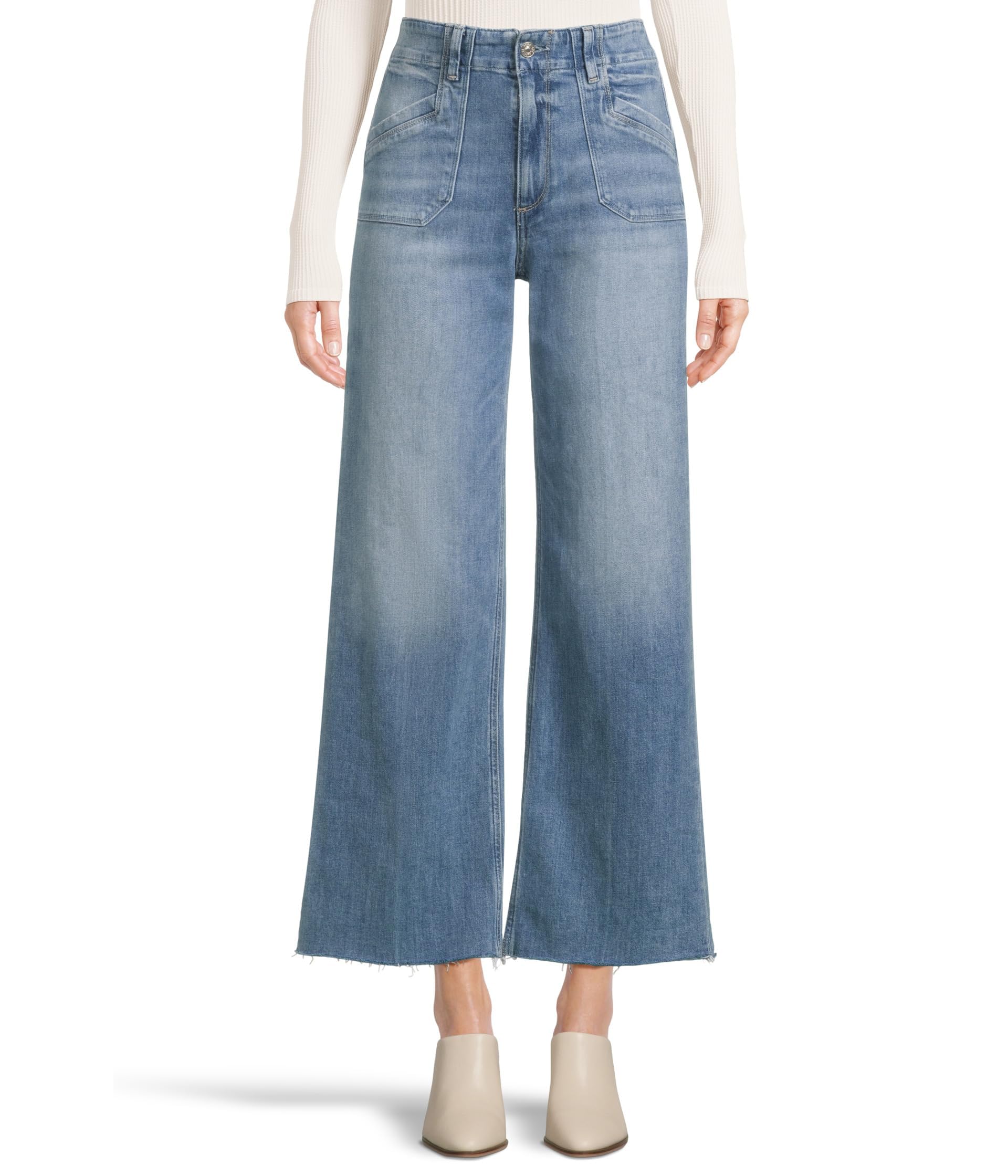 PAIGE Women's Anessa 31in Welt Utility Pockets Raw