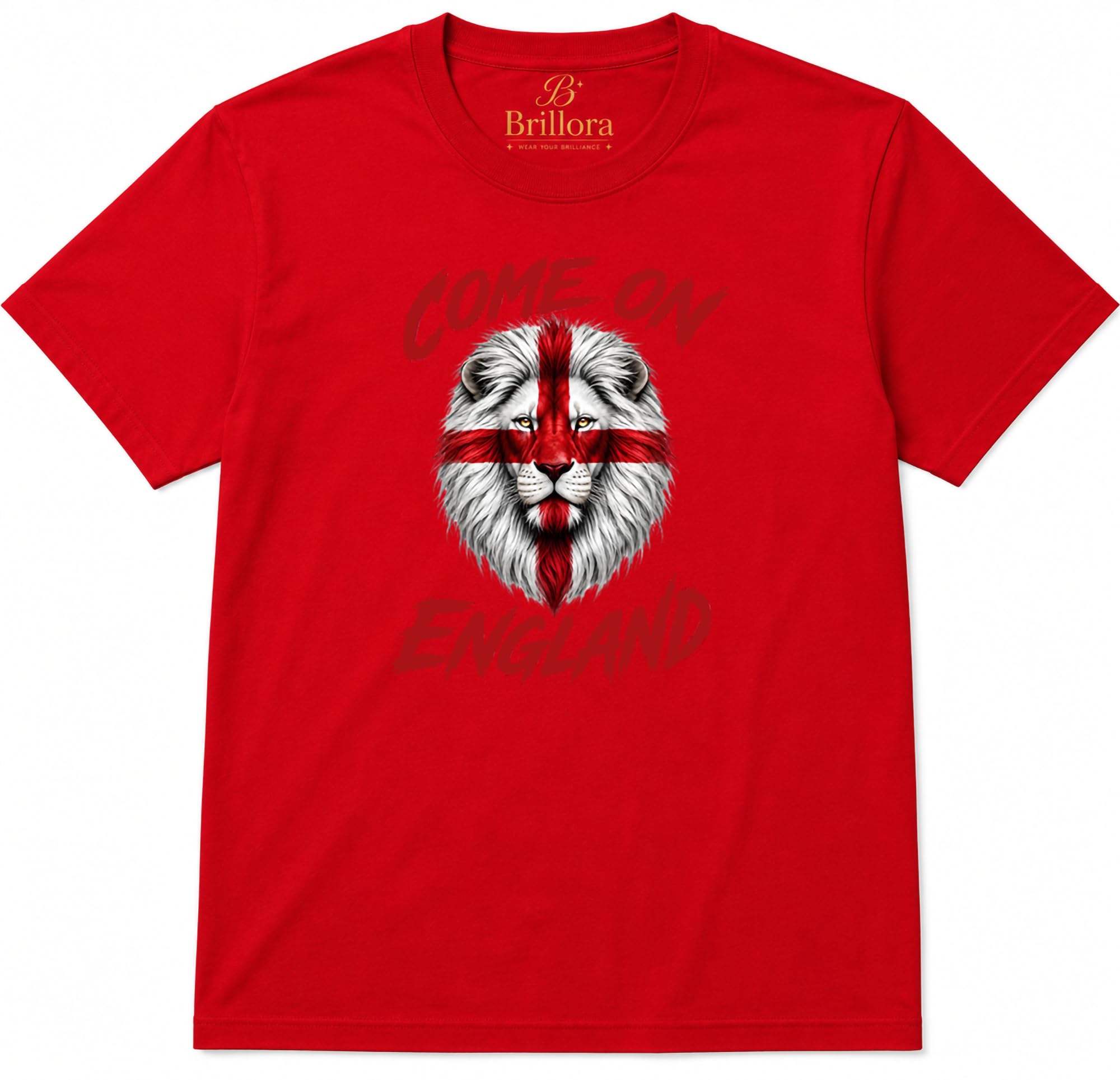 England 2026 T-Shirt - England Football Fan Shirt - Football Supporter Gift Tee Top Red