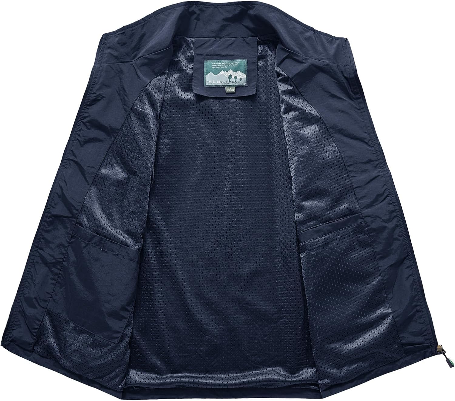 Lightweight Outdoor Vest Jacket for Men, Windbreaker for Golf, Safari, Travel, Fishing, Hiking - Image 2