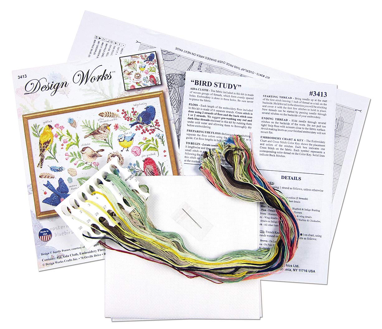 Design Works Crafts Liczony zestaw do haftu krzyżykowego, bawełna, różne