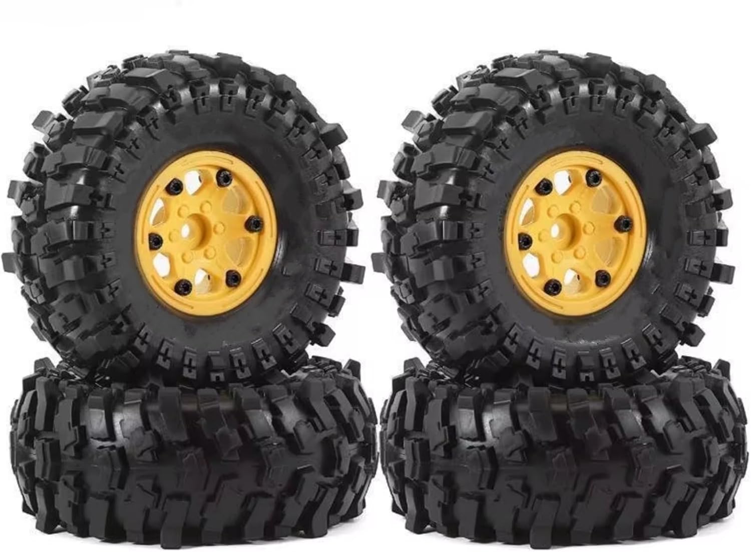 RCアップグレードパーツ For Axial For SCX10 90046 AXI03007 1/10 4個 プラスチック ホイー