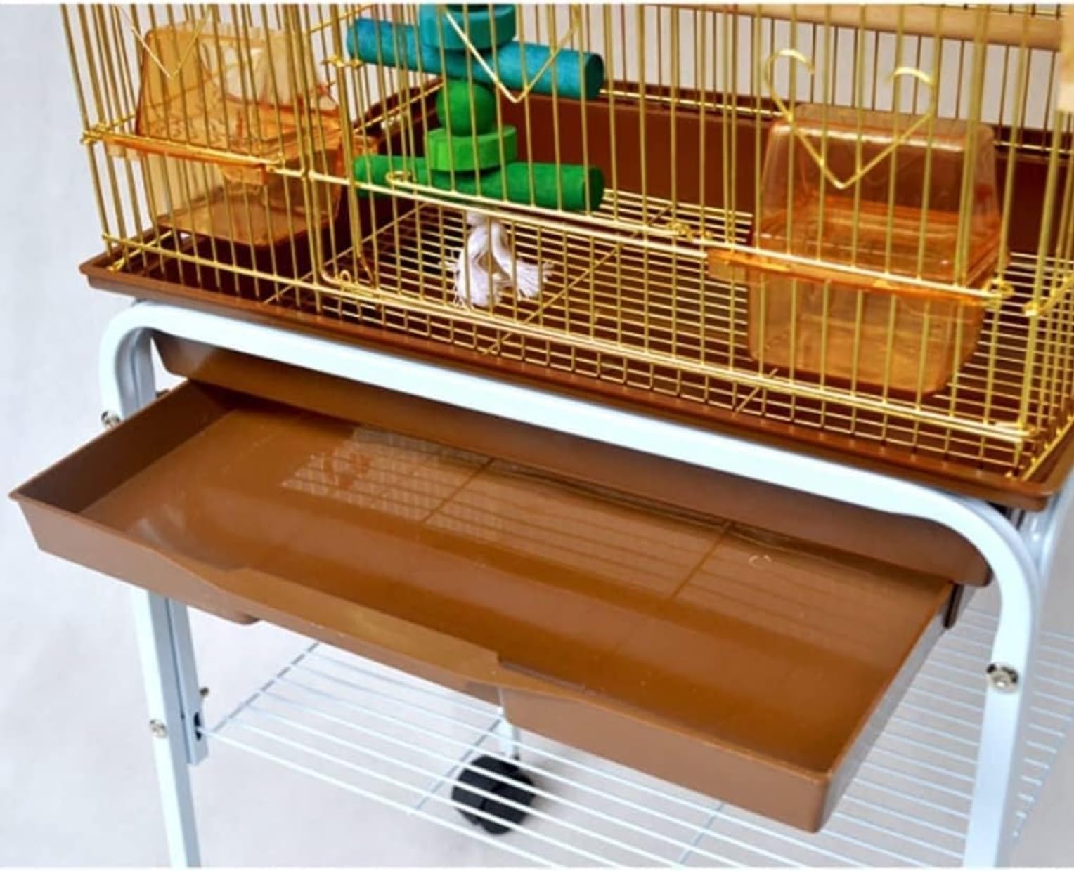 Vogelkäfig im Freien, Retro-Vogelkäfige, Großer Vogelkäfig, Quadratisch, Gold, Tragbar, Langlebig, Vogelhäuschen, Träger Für Zuhause Vogelvoliere Vogelkäfig Voliere
