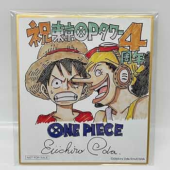 東京ワンピースタワー ミニ色紙 ナミ ルフィ OPタワー 3周年 非売品 東京ワンピースタワー ミニ色紙 ナミ ルフィ OPタワー 3周年