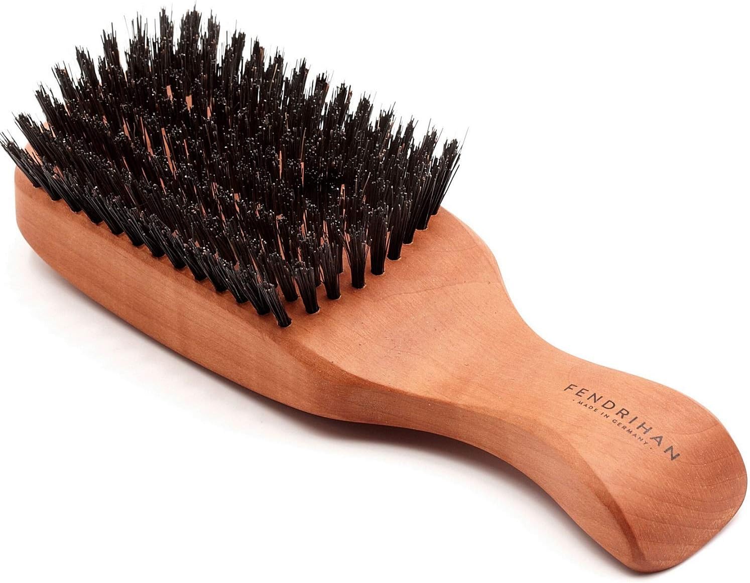 Natural Genuine Pure Boar Beard or Hair Brush with Pearwood Handle, Small 6.7" MADE IN GERMANY