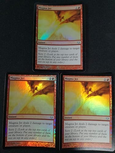 Amazon Mtg マグマの噴流 5dn 英語 Foil 3枚セット おもちゃ おもちゃ