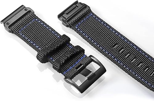 Miniatura 7 de Compatible con Garmin, correa deportiva de nailon para reloj fnixForerunnerVivoactiveApproachMARQquatixD2 Series resistente banda de repuesto para
