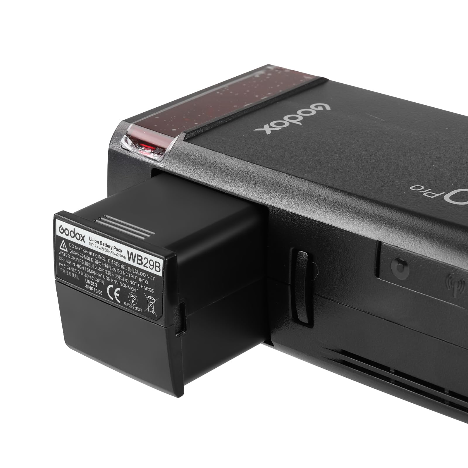 Godox WB29B AD200PRO Batteria WB29B Battery 14.4V/2980mAh per Flash Rotondo Godox AD200 AD200PRO