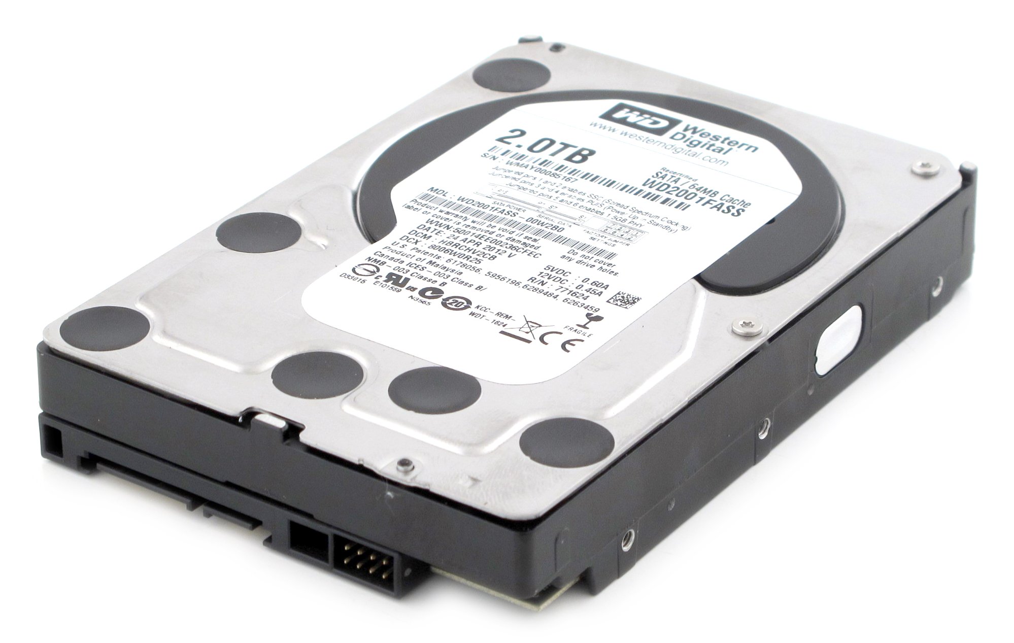 Western Digital WD2001FFSX （3.5 HDD 2TB） WD2001FFSX-68JNUN0 - Western Digital Red Pro 2TB 7200RPM SATA 6Gb