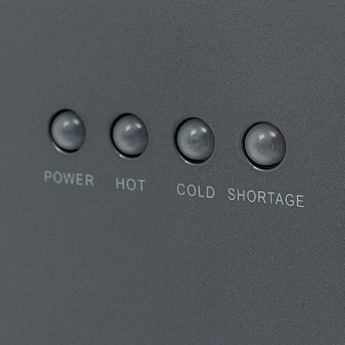 Miniatura 5 de Dispensador de agua de carga inferior de 20 L, enfriador de agua de acero inoxidable de 620 W con luz LED, 3 ajustes de temperatura para el hogar,