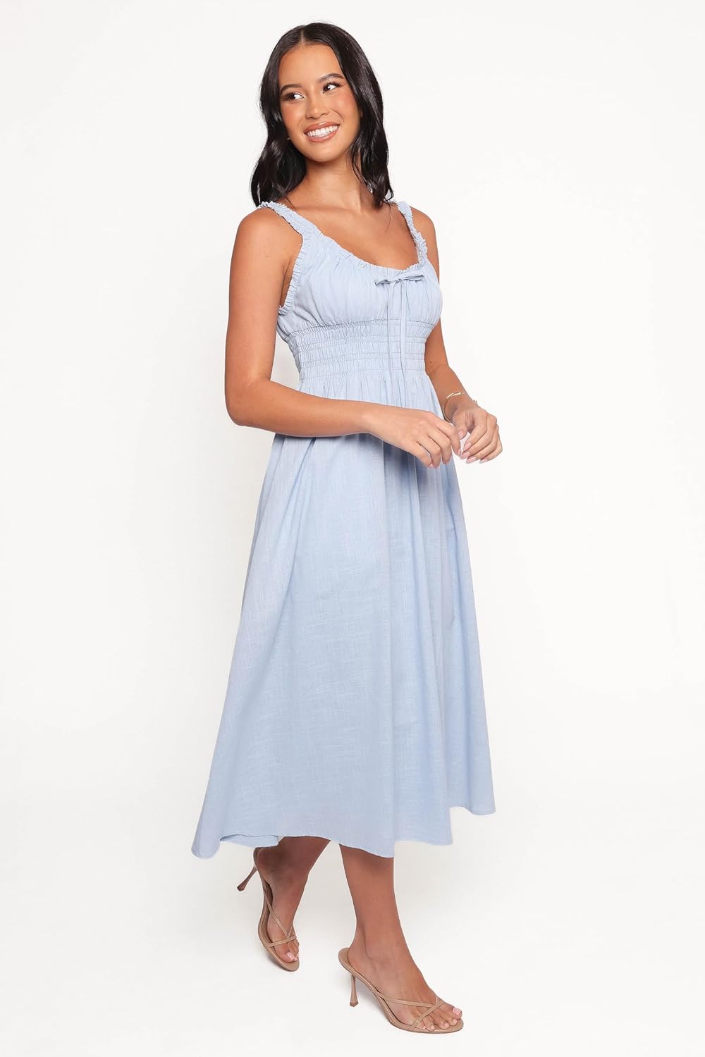 Petal & Pup Women's Auguste Midi Dress Pale Blue
