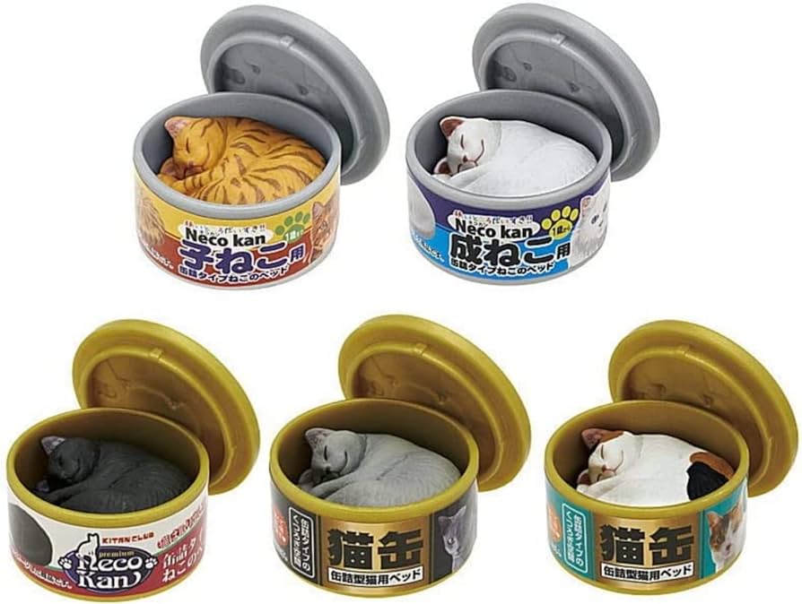 Amazon.co.jp: 猫缶風 ねこのベッド [全5種セット(フルコンプ