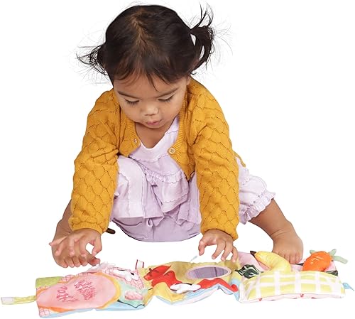 Miniatura 5 de Manhattan Toy Mini-Apple Farm - Libro de actividades suaves para bebés y niños pequeños con espejo de descubrimiento y mordedor texturizado