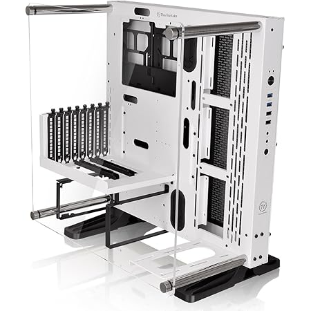 Amazon Thermaltake Core P3 Snow Edition 壁掛け可能なオープンフレームpcケース Cs6508 Ca 1g4 00m6wn 00 Thermaltake Pcケース 通販