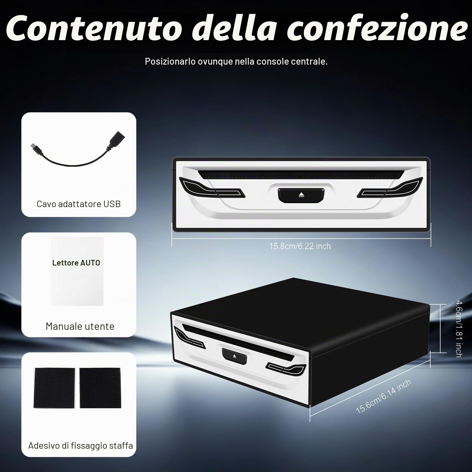 NHOPEEW Lettore CD/DVD USB esterno per auto, laptop e smart TV – Plug & Play USB 2.0, protezione antiurto, compatibile con tablet Android, include cavo USB e supporto | Plug & Play, compatibile con tablet Android, include cavo USB e supporto protezione an