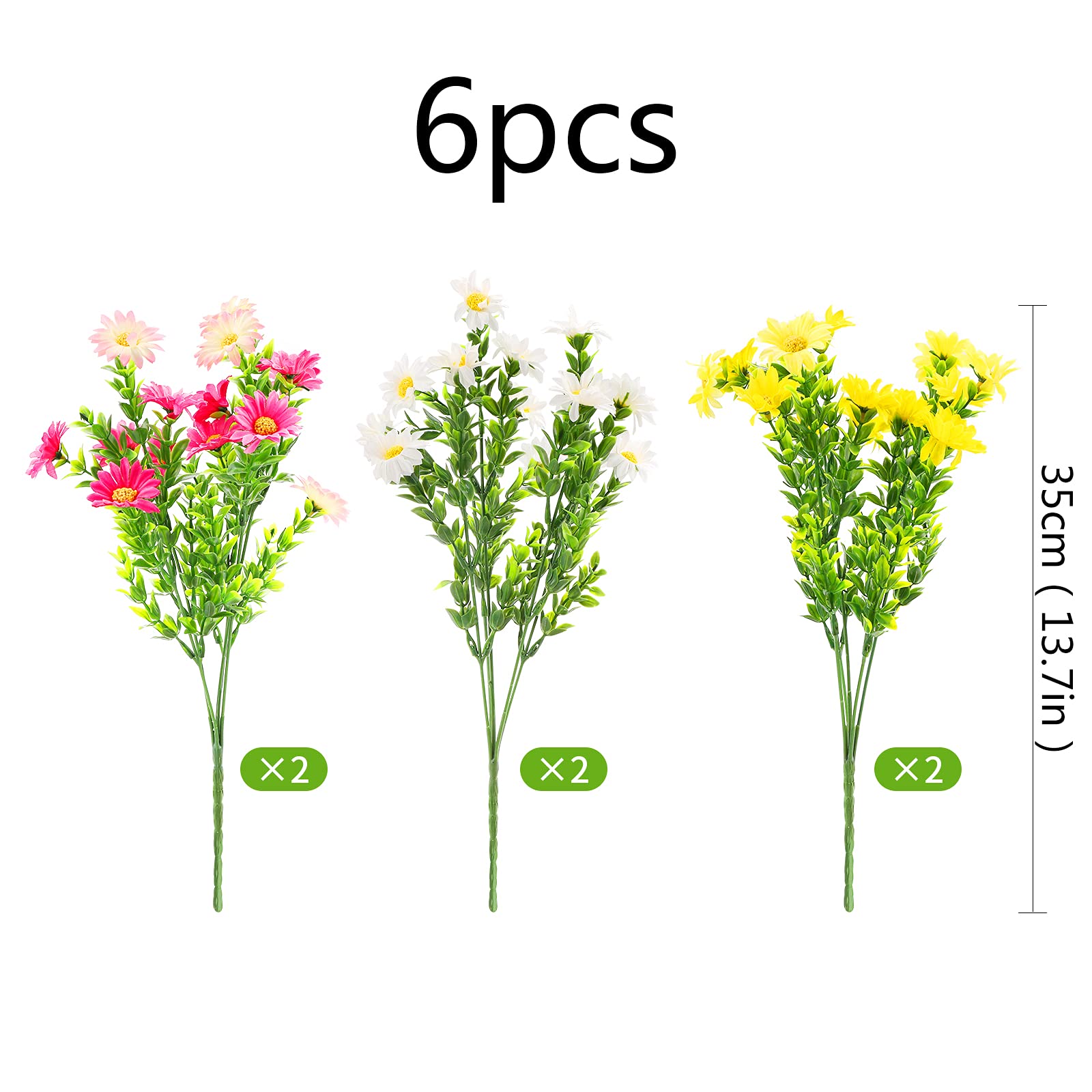 Geel - Stof - Bloemen - Buiten Woondecoratie