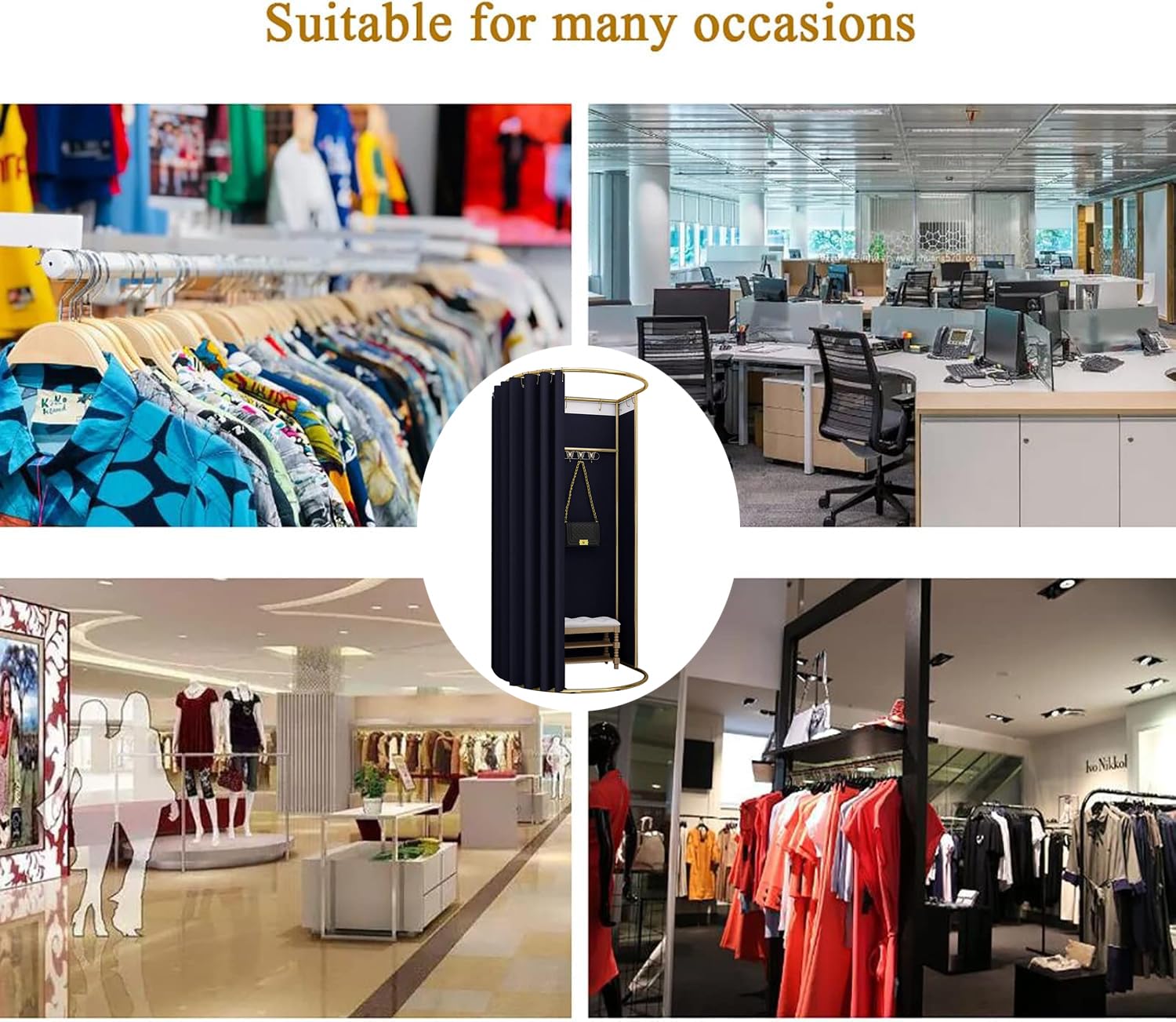 Portable Dressing Room - Privacy Screen for Retail & Home -6 Portable Dressing Room - Privacy Screen for Retail & Home -6