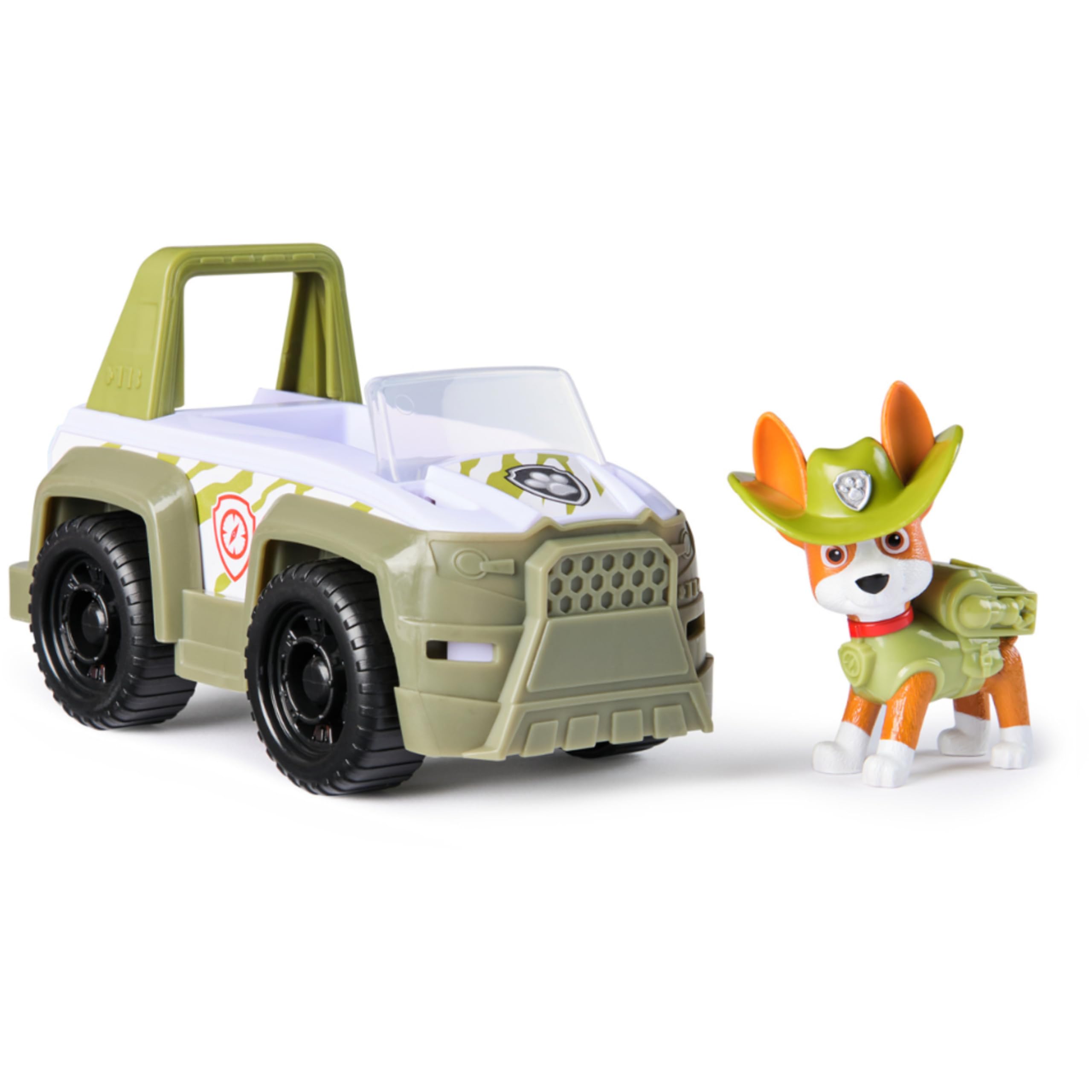 Paw Patrol, Veicolo Jungle Cruiser di Tracker 2025, Veicolo e Personaggio Tracker, Giochi per bambini e bambine dai 3 anni in su