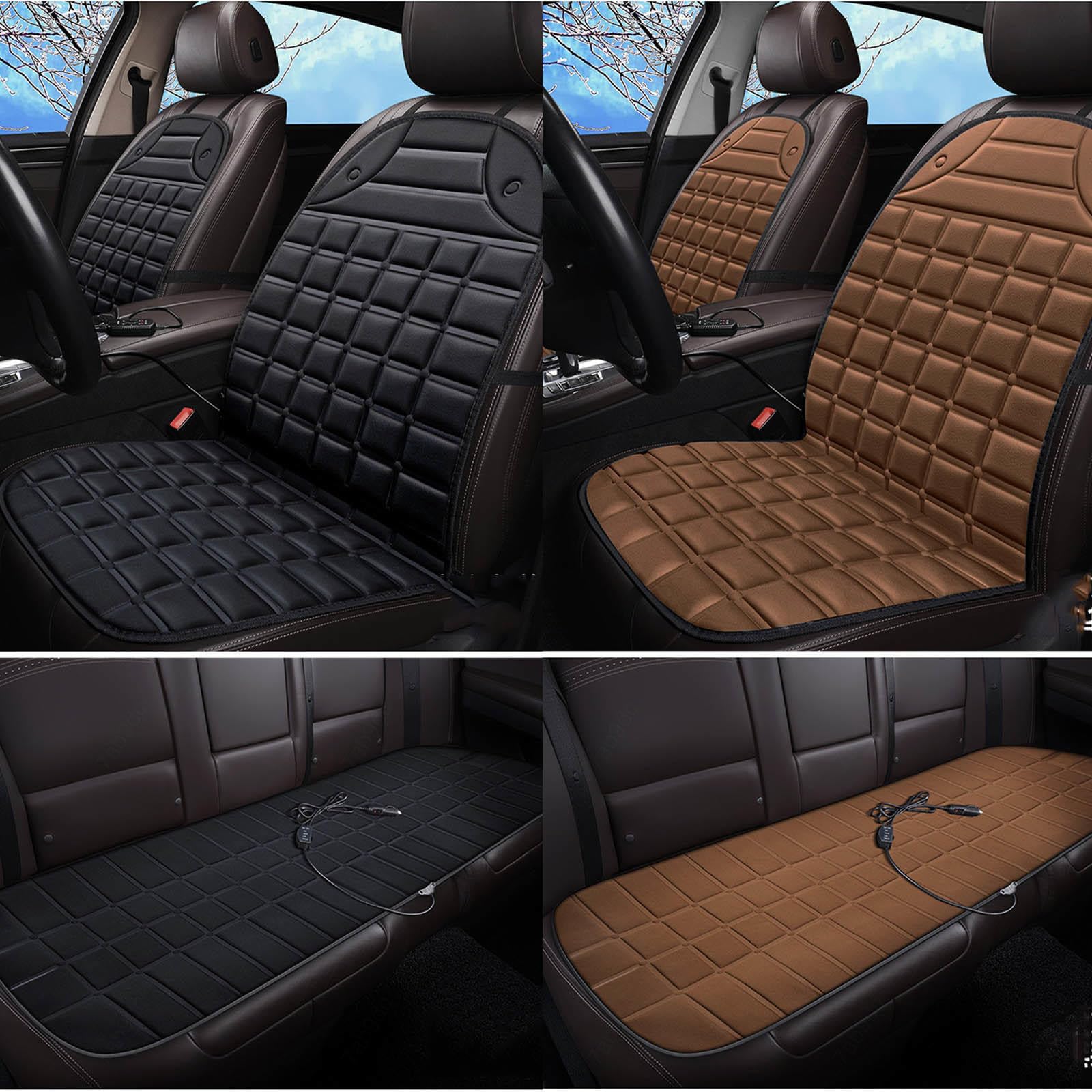 Cojin Asiento Coche es Muy práctico en Invierno,Brown-Fiveseat