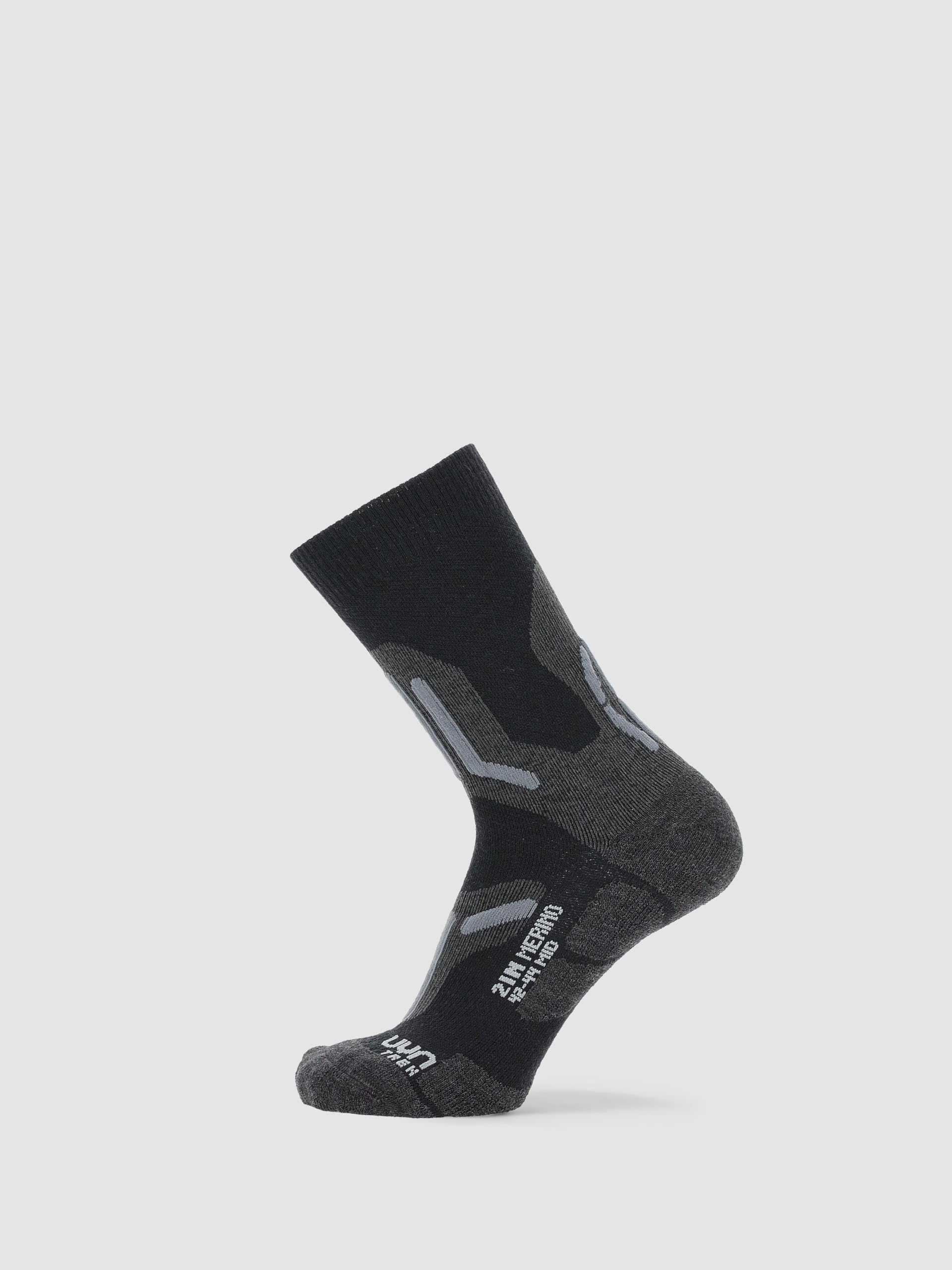 UYN S100237 TREKKING 2IN MERINO MID Socks Men's Black/gray 38
