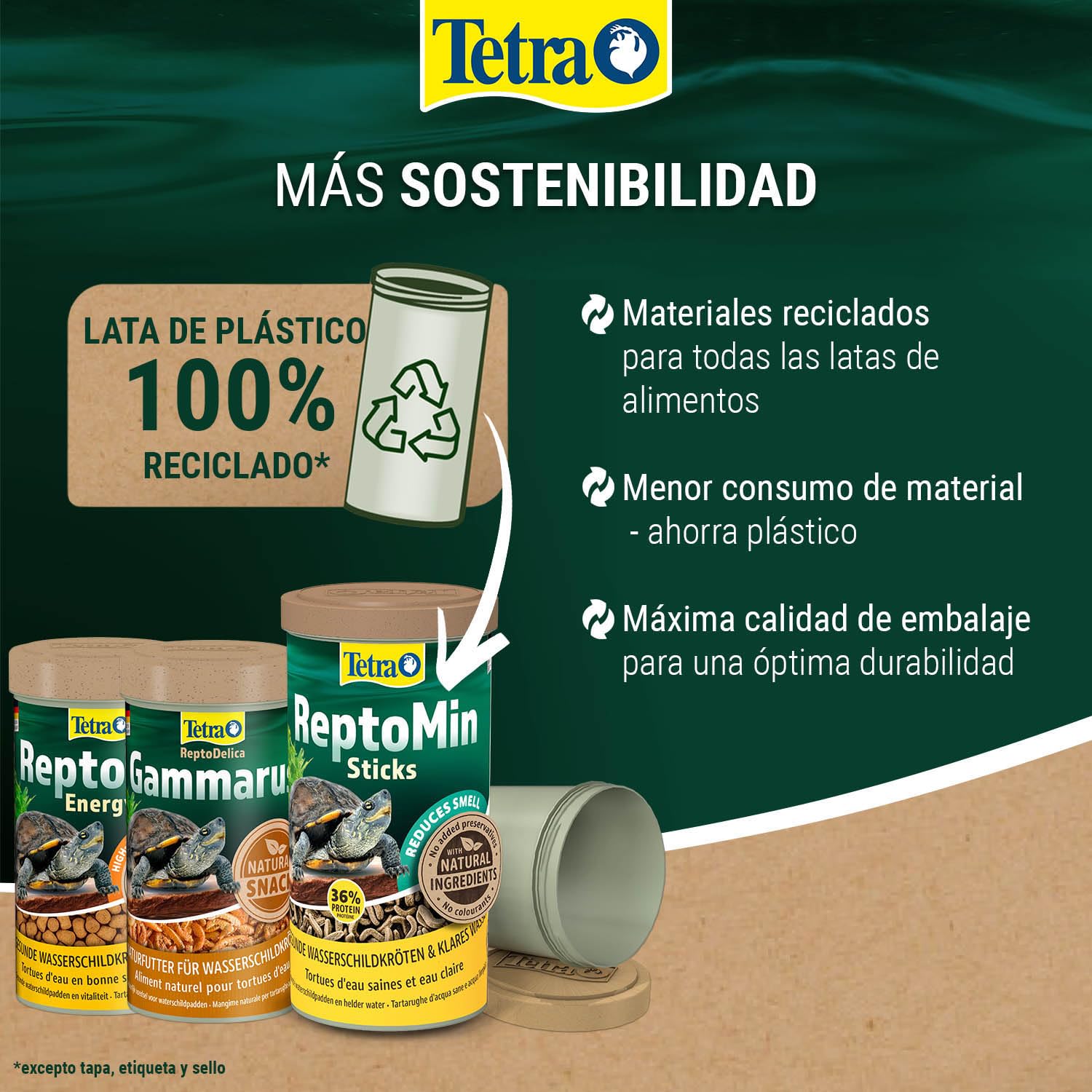 Tetra ReptoMin alimento para tortugas 1 l