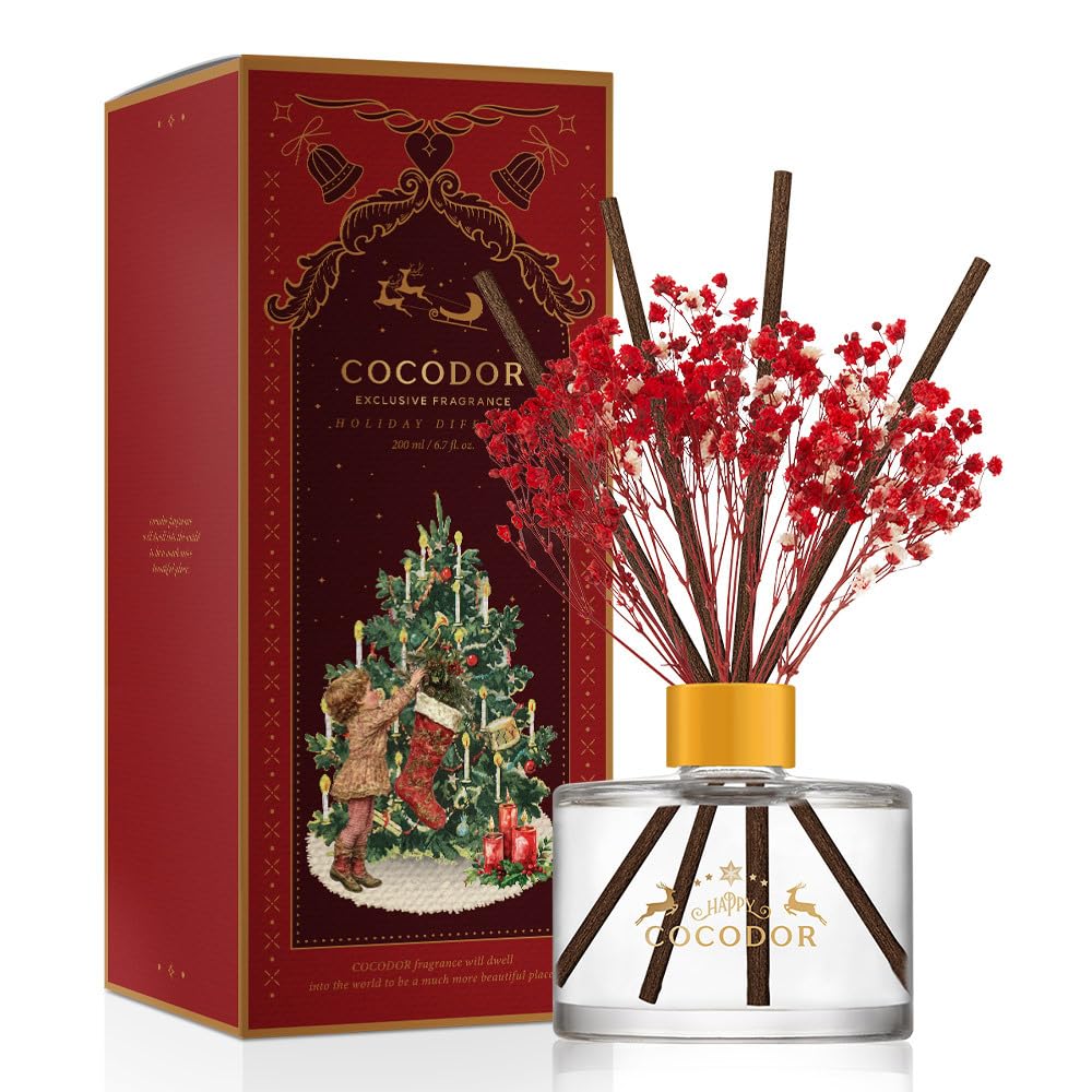 Amazon.com: COCODOR Christmas flower diffuser 6.7oz/Snow Fig