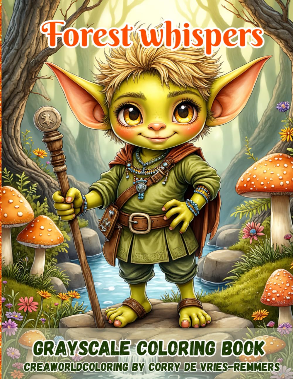 Forest Whispers: A Fantasy Coloring Journey Through Enchanted Woodlands