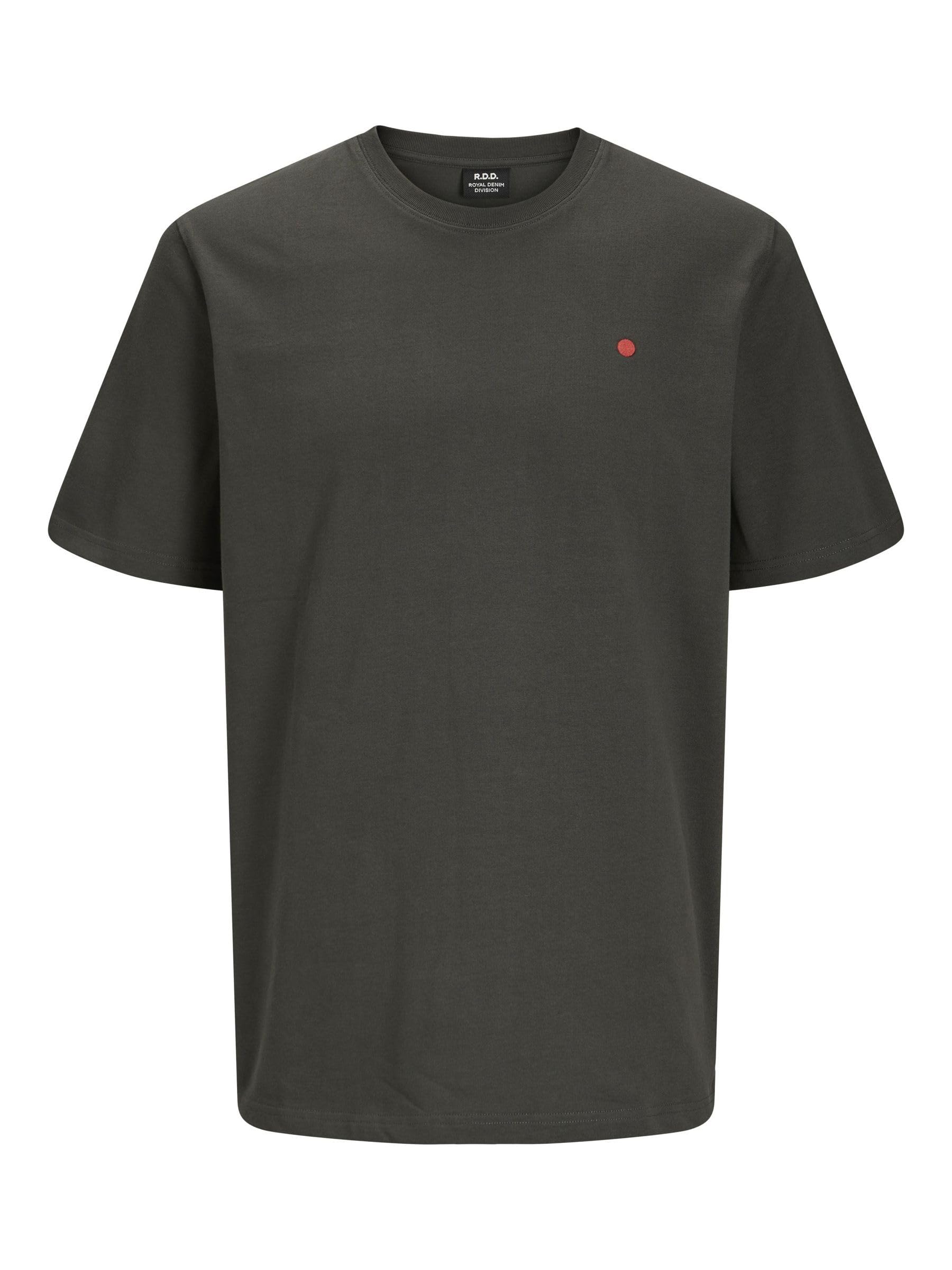 R.D.D. ROYAL DENIM DIVISION Men's Rddroad Crew Neck Tee S/S Noos, Peat, XL