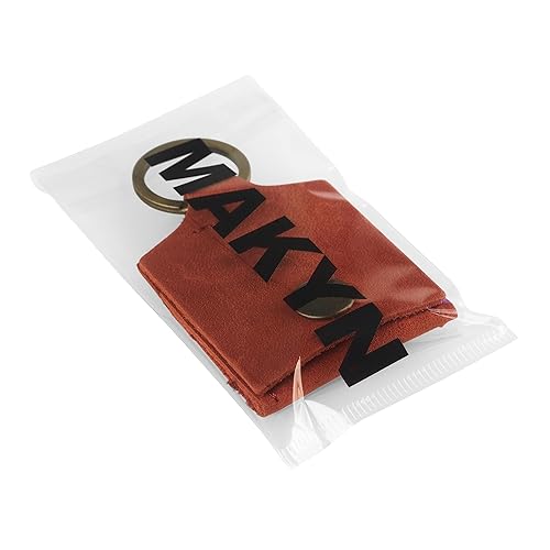 Miniatura 8 de Leather Keychain Ring Holder, Wedding Ring Travel Case, Engagement Ring Holder, Ring Pouch, Workout and Gym Ring Holder (Cognac)