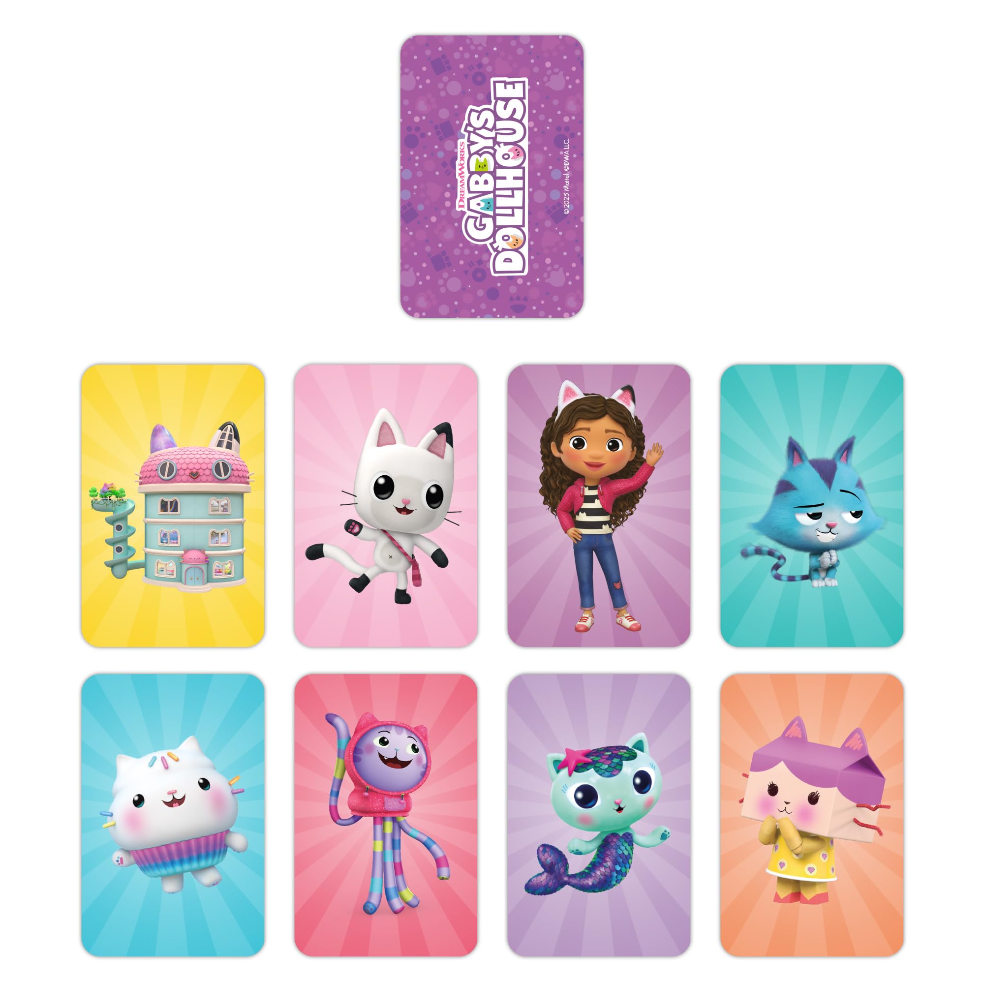 Mattel Gabby´s Dollhouse Uno Calza 2026, Uno Junior, Astuccio, Borsetta, Gioco, Album Figurine e bustina, JNB77