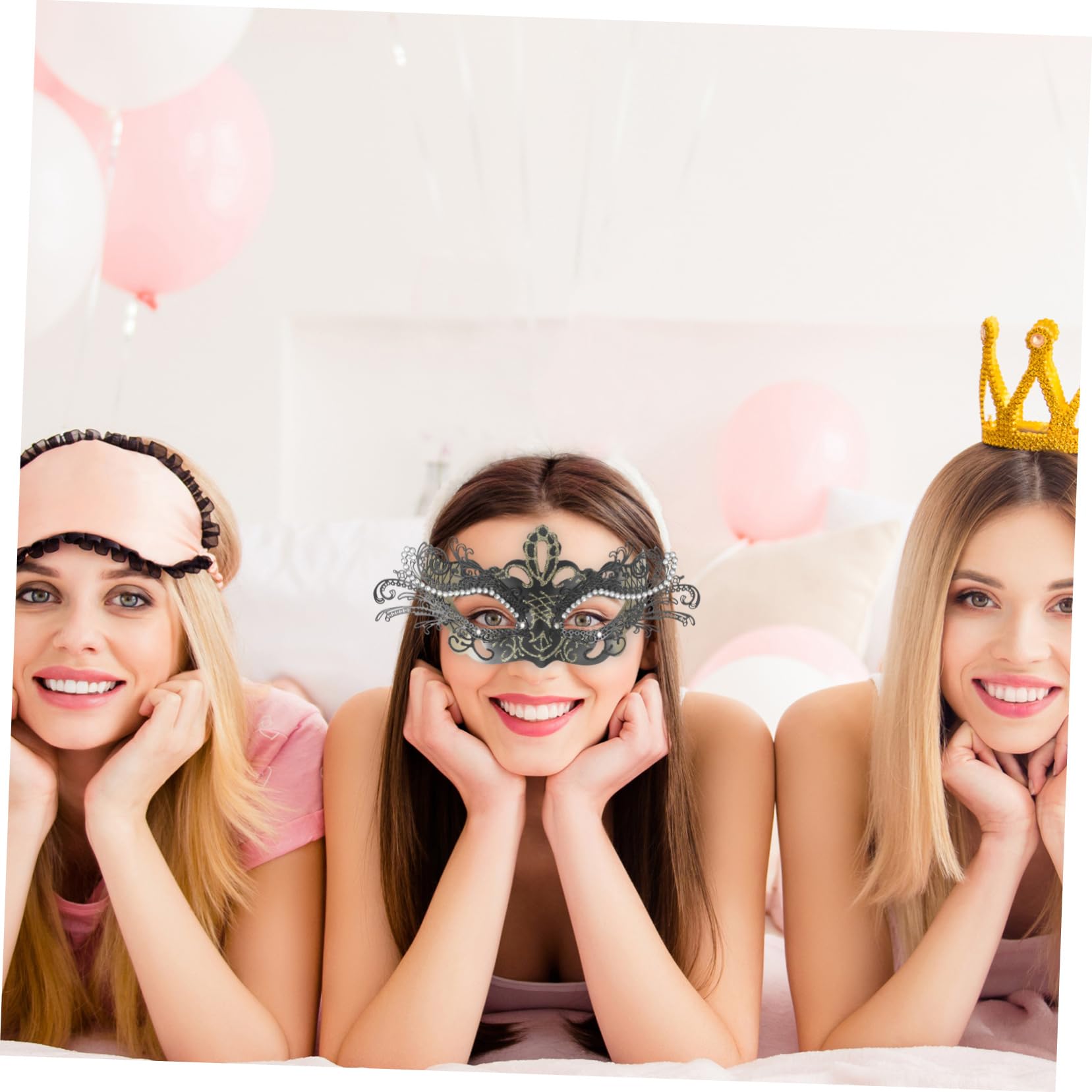 Healeved 3 Pezzi Maschera per e Halloween Maschera per Masquerade con Paillettes e Confortevole Accessorio per Costumi e Speciali